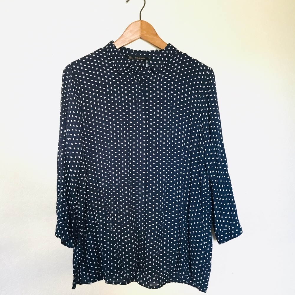 Zara: Polka-dotted blouse